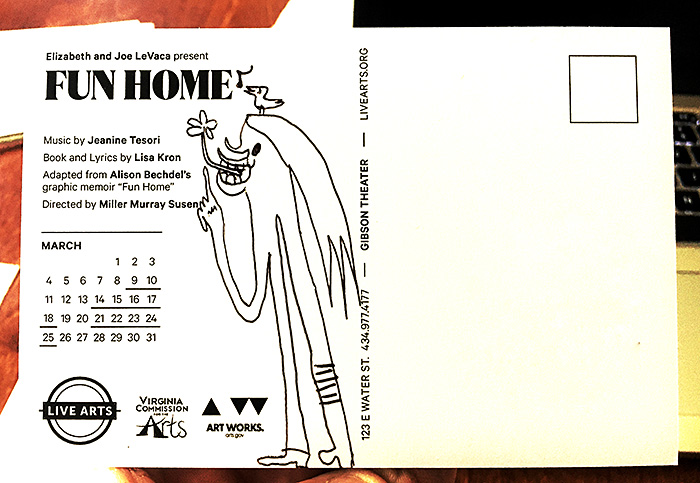 Postcard drawing sent to send cheer