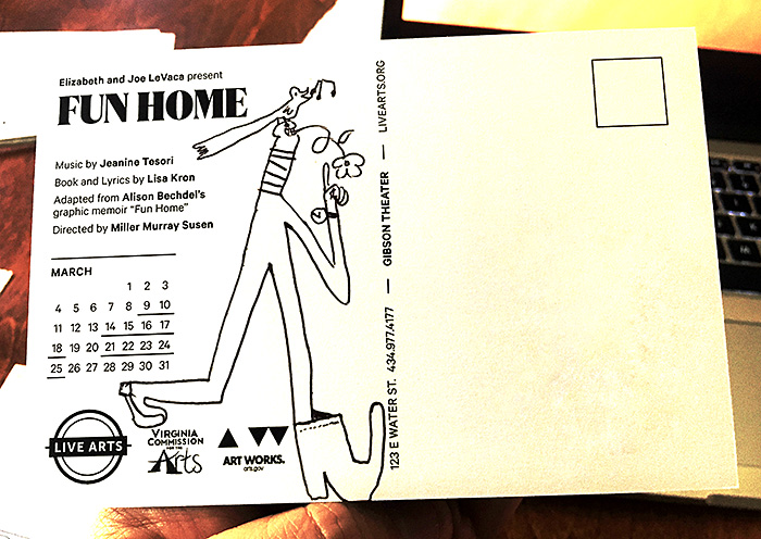 Postcard drawing sent to send cheer