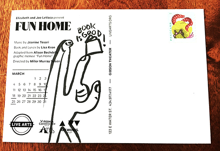 Postcard drawing sent to send cheer