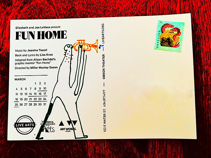Postcard drawing sent to send cheer