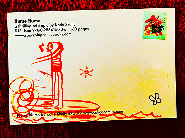Postcard drawing sent to send cheer