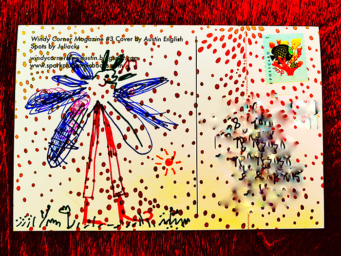 Postcard drawing sent to send cheer
