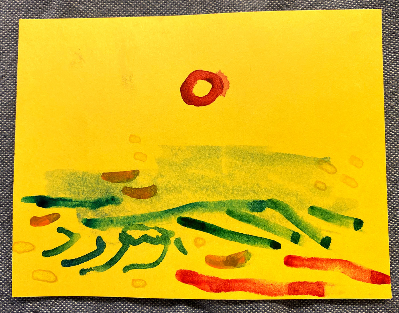 Postcard drawing sent to send cheer