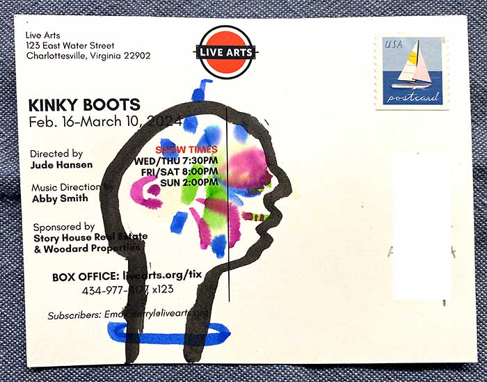 Postcard drawing sent to send cheer